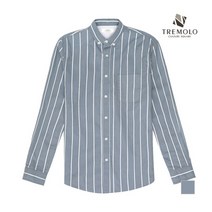 인디안 TREMOLO 블루 스트라이프 남방_TRNNLUY2118