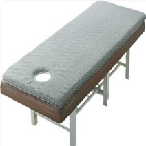 마사지 매트리스 타이 토퍼 경락 미용 베드 매트, 회색+메모리폼 4cm 185x70