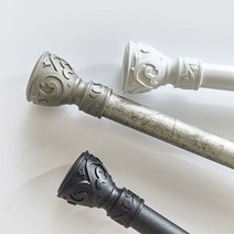 쉬즈홈 그레이스 25mm 커튼봉 9자 190~270cm, 화이트