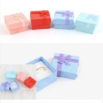 선물용 상자 박스 떡포장용기 쿠키박스 소량박스제작 사각 반지 링 포장 케이스, 레드
