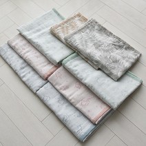 디케이홈 투톤 4중거즈 유아 아기 블랭킷, ㅡㄱ레이리브