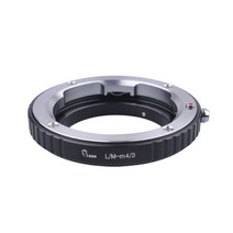 Pixco Lens Mount Adapter For Leica M Rangefinder to Micro Thirds 4/3 MFT Mirrorless Camera Body, 한개옵션0