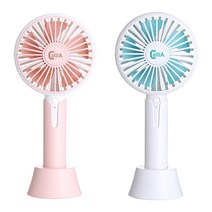 칼리아 미니 손선풍기 저소음 핸드선풍기 탁상용 휴대용, 칼리아(핑크+화이트)