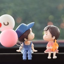 라스무스 귀여운 차량 인테리어 인형, 02 그레이커플, 1세트
