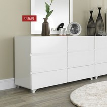 데코라인 로브 하이그로시 3단 와이드 화장대 서랍장, 단품