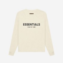 [정품] 에센셜 롱슬리브 티셔츠 크림 - 21SS Essentials Long Sleeve T-Shirt Cream