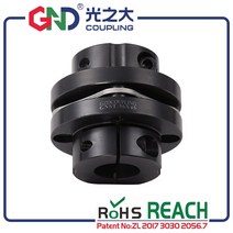 모터 커플링 GND 스틸 커플러 키홈 디자인의 서보 스텝 용 단일 다이어프램 클램프 시리즈 고 토크 샤프트 커플 링, gnst-26x26(3-7)