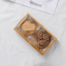 글라스플래터 홈카페 빵쟁반 가벼운 유럽감성의 특이한 일식 tray 서빙 빵, 04 정사각 6
