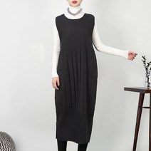 마담플리츠 미뉴엣 플리츠 일자 누빔 원피스 퀄팅 겨울 주름옷