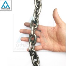 10mm 아연도금 망간 강철 체인 G80 핸드 호이스트 쇠사슬, 10mm G80 1m