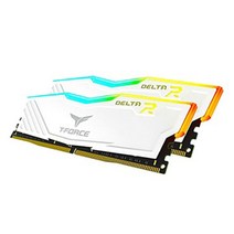 팀그룹 T-Force DDR4 16G PC4-25600 CL16 Delta RGB 화이트 메모리 (8Gx2) 아인스시스템, 1개, 선택하세요