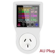 220V AC 전력 디지털 전력계 미터 전기 소비 에너지 미터 EU 플러그 전력 와트 전력계 앱용 AC 전력계 전, 05 AU Bluetooth socket
