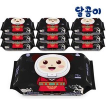 [달곰이] 프리미엄 저자극 아기물티슈 노블레스 10팩 (72매 / 캡형)
