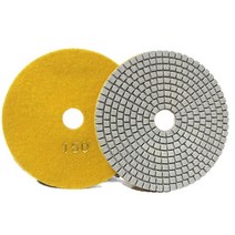 광택기 패드 5인치 6인치 7인치 5인치 125mm 건식/습식 다이아몬드 연마 패드 유연한 그라인딩 디스크 화, 04 150