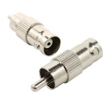 넥시 RCA(M)-BNC(F) 변환 젠더/NX378/임피던스 50옴 규격/BNC 커넥터를 RCA 커넥터로 변환/RCA 수단자-BNC 암