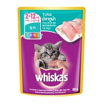 위스카스 주니어참치 80g, 4묶음