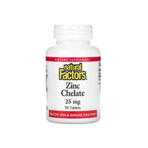 내추럴 팩터스 아연 킬레이트 25mg 90정