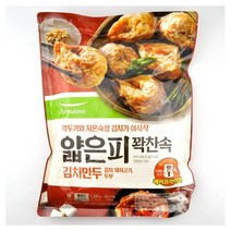 코스트코 (냉동) 풀무원 얇은피 꽉찬속 김치만두 대용량 1320g 아이스박스+얼음팩 발송, 1개