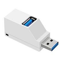 3Ports USB 3.0 USB 2.0 허브 어댑터 USB 허브 스플리터 에어 프로 노트북, 55x24x18mm, 아크릴로 니트릴 부타디엔 스티렌 플라스틱, 화이트