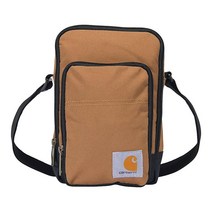 Carhartt 지퍼 내구성 조절 가능한 크로스바디 백 지퍼 잠금 브라운 원 사이즈, Carhartt Brown