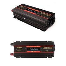 자동차 인버터 자동차 인버터 12 V 220V 정현파 전원 1500W/2000W/2600W 변환기 USB EU 소켓 볼트, 02 2600W-12V