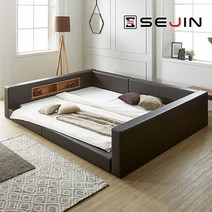 다이엔 가드형 패밀리침대+비노본넬매트리스Q+SS, 아이보리