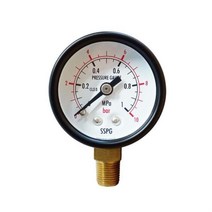 수도 가스배관 소방압력계 40파이 산업용, 20bar