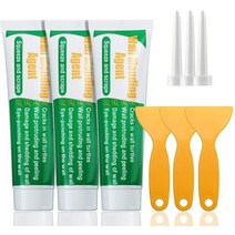 균열 보수제 틈새 매꿈 3pcs 100g 벽 수선 에이전트 벽 수리 크림 ​​스크레이퍼, 없음