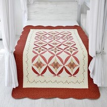 두두 오리엔탈 워싱 면 카페트 러그 레드160X210