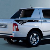 ArtX 코란도스포츠 적재함 사이드 데칼스티커- NO.636, 카본블루