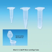 스냅캡 마이크로 원심관 눈금 튜브 PP 테스트튜브, 0.5ml (1000/Pk)