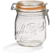 르파르페 슈퍼글라스 LP750 750ml 6개 세트 유리 밀폐 보존 용기 채소 야채 과일 보관 레몬청 냉장고 필수