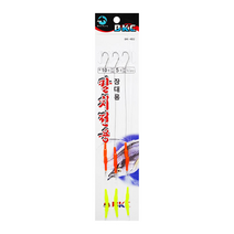 백경 장대용 갈치채비 와이어 선상 바다낚시, 3개입