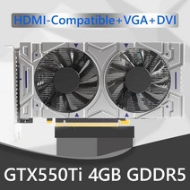 그래픽카드 비디오카드 gtx1050ti 550ti 2gb 4gb 6gb 750 컴퓨터 192bit gddr5 nvidia pci e 2 0 게임용 비디오 (듀얼 냉각 팬, 협력사, gtx550ti 4GB gddr5