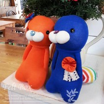 러브 러브 수달 커플 2개세트 양말인형만들기diy