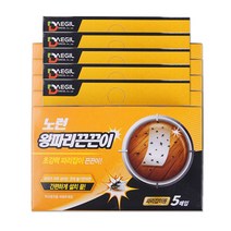 KDM 노런 초강력 왕파리 끈끈이 파리 끈끈이 트랩 천장 부착형 5개 해충 5매팩, KDM 1