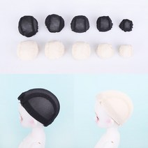 짱패브릭 인형가발 제작캡 / 가발만들기 / 가발베이스 / 가발캡, 8분의1(5-6인치), 스킨