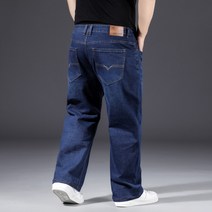 패션 10XL 빅사이즈 청바지 남자 지방 바지 캐주얼화물 블랙 헐렁한 편안한 작업 매일
