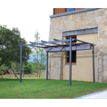 전원 주택 파고라 마당 조립식 원두막 스카이 어닝, 3X4m 100MM 열