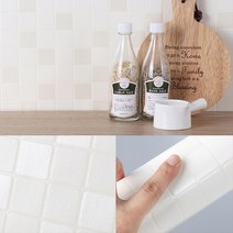 주방고치기 셀프시공 리모델링 발포 시트지 분위기있는 침실디자인 아트월, 벌집화이트