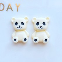 쇼파뒤 카페 인테리어 가게오픈 개업 결혼 선물 노호혼 재물복 10Pcs 새로운 귀여운 수지 미니 만화 리틀 베어 플랫 다시 카보 숑 스크랩북 DIY Embellishments 액세, [05] D