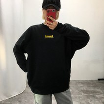 남여공용 DOUNT 프린팅 기모 맨투맨