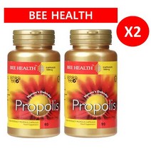 비헬스 프로폴리스 1000mg 90 캡슐 x 2통 총180캡슐/ Bee Health Propolis 1000mg 90 capsules x 2