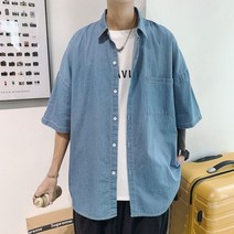 오버핏 남자 뚱뚱한 큰옷 키큰 반팔 코디 티셔츠 여름 선물 삼촌 배나온 아들 아빠 남친