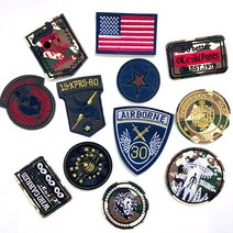 다이찌몰 밀리터리 자수 와펜 열접착 패치 군인 견장 모음, 1개, 2번 I LOVE TRAVEL