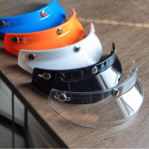 헬멧 선바이저 레트로 라이딩 가장자리 바이저 모자, C타입 헬멧 선바이저