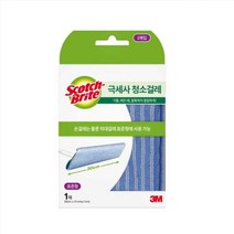 3M 스카치 브라이트 극세사 청소패드 대형 1매, 단품