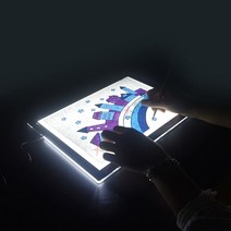 도광판 LED 백라이트 A4 투명 그림연습 애니메이션 보드 모사대 발광판 투사대 램프