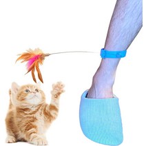 Pearpark 고양이 얌전한 혼자 놀이 깃털 장난감 고양이 장난감 고양이 젓가락, 상세페이지 참조, 상세페이지 참조