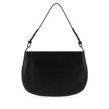 22SS BY FAR 블랙 레더 ISSA 핸드백 22CRISSSBLELAR BLACK